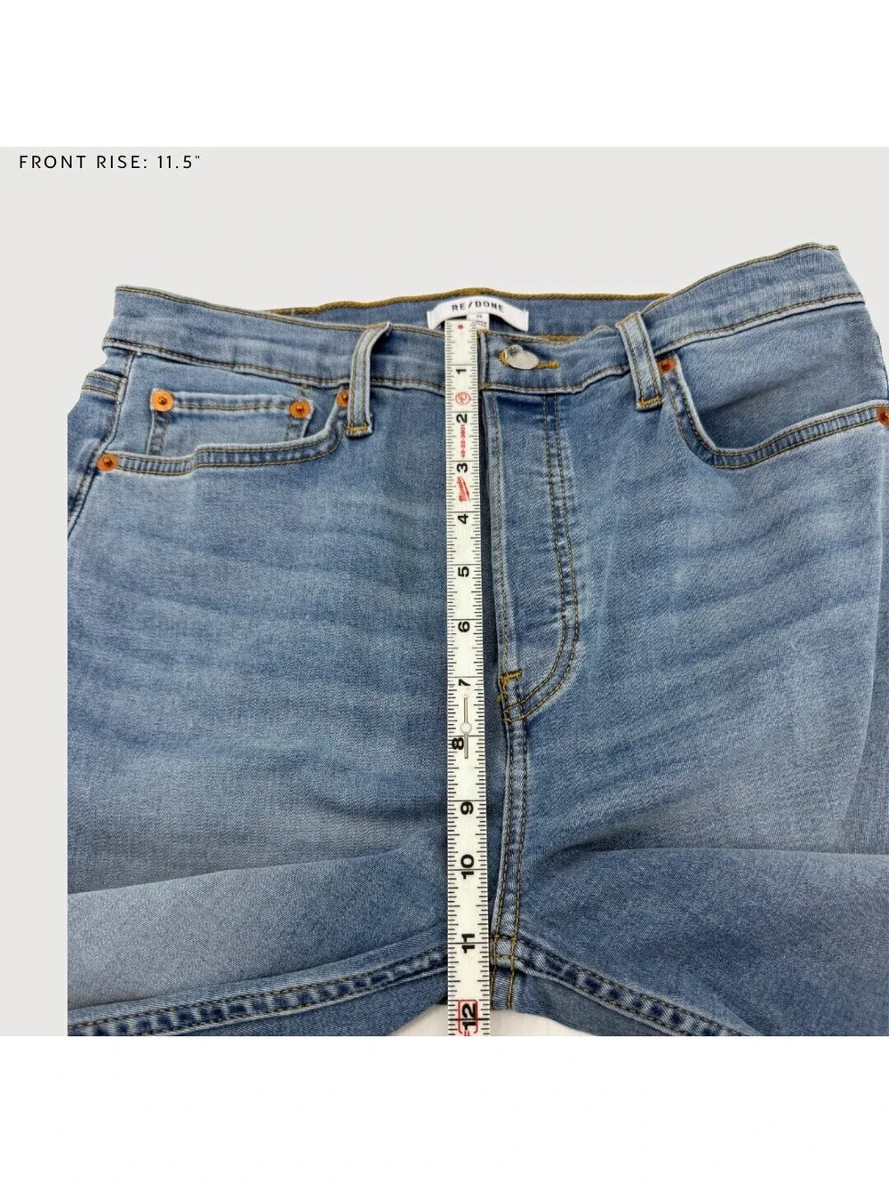RE/DONE 70s Comfort Stretch High Rise Stove Pipe Jeans 29